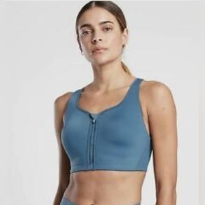 Athleta NWT Advance Zip Front Bra B-DD